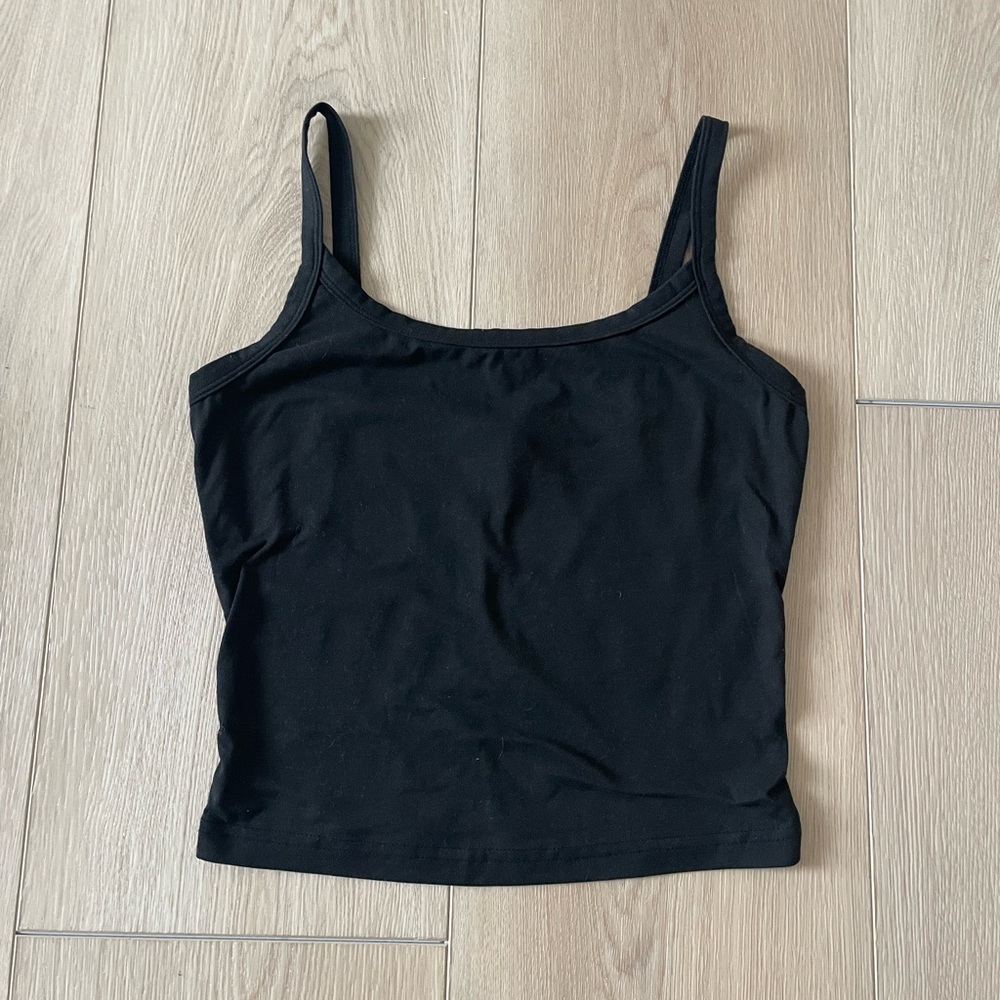💫 black basic tank top
